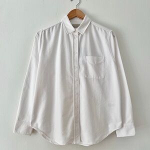 Everlane The Relaxed Oxford Shirt in White Size 4